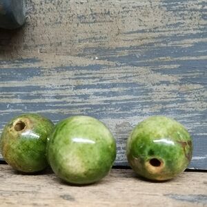 Natural Stone Beads Set Of 3